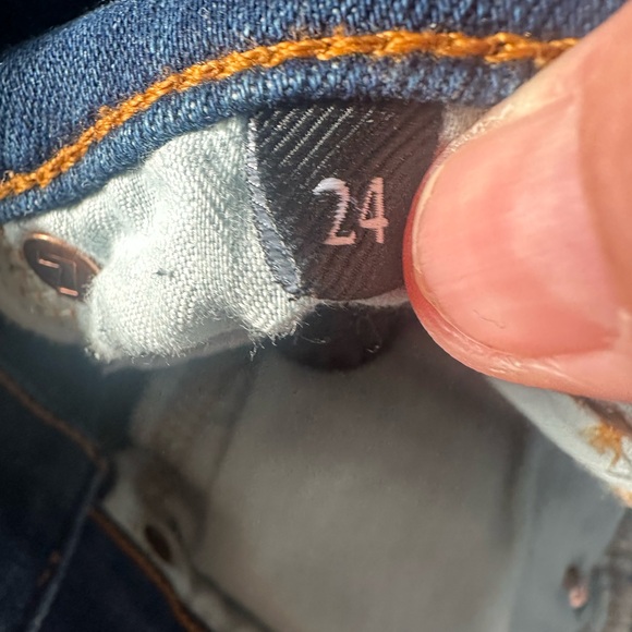 7 For All Mankind Josefina Skinny Boyfriend Jeans. Size 24 - Picture 7 of 10